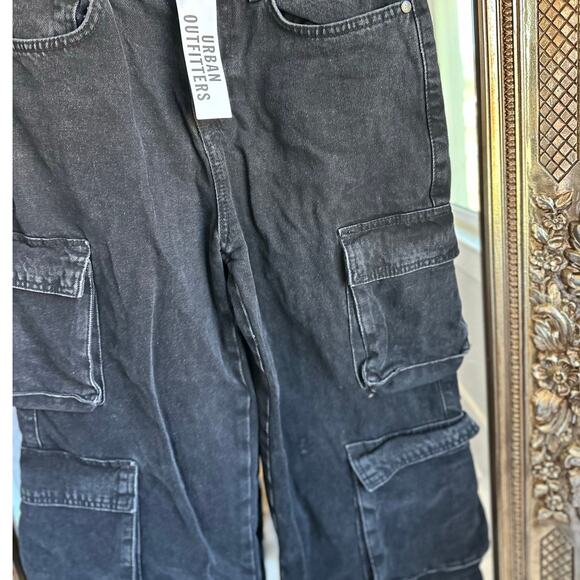 The Ragged Priest Black Combat Cargo Jeans Charcoal Size 26 NEW NWT - Picture 9 of 9